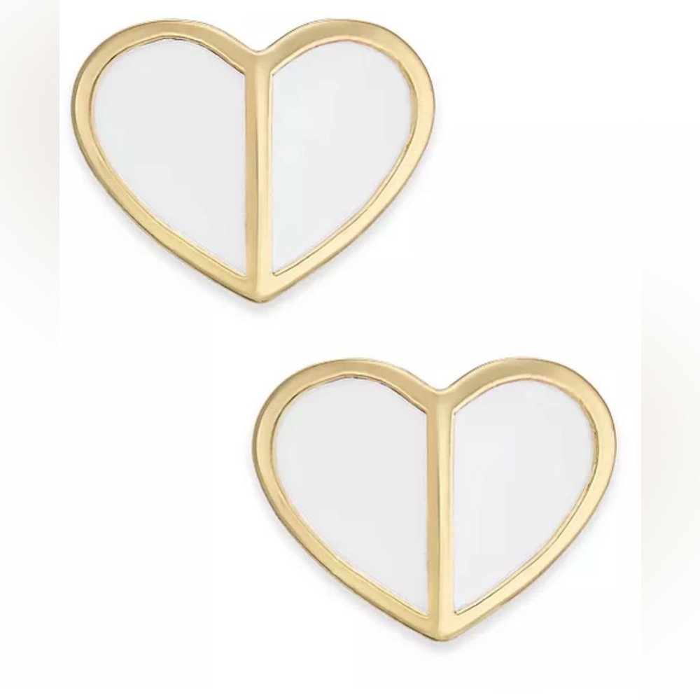 NWT! Kate Spade Heritage Spade Small Heart Stud Earrings